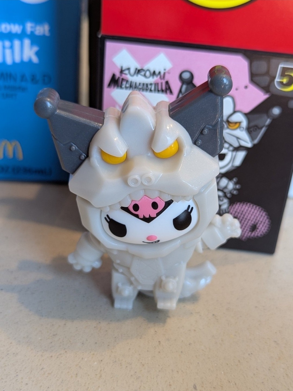 hello kitty x godzilla mcdonalds  figure #5 kuromi as mechagodzilla